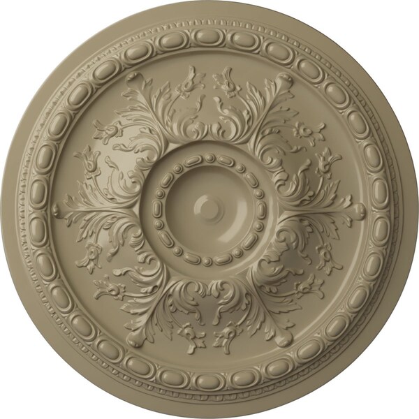 Ekena Millwork Stockport Ceiling Medallion (Fits Canopies up to 6 1/4"), Hand-Painted Gobi Desert, 28"OD x 2 3/4"P CM28STGDF - main